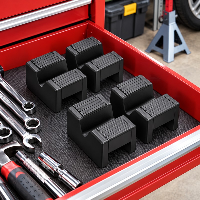 Car Jack Rubber Pad Car Slotted Lift Jack Stand Rubber