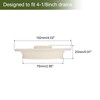 sourcing map 2Pcs Drain Stoppers, Rubber Bathtub Stopper Sink Plugs