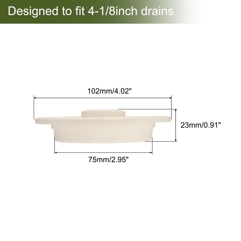 sourcing map 2Pcs Drain Stoppers, Rubber Bathtub Stopper Sink Plugs