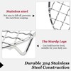 Steamer Rack-Stainless Steel Round Steam Rack Compatible with Instant Pot,