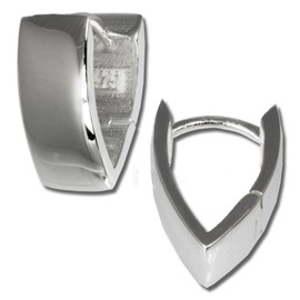 SilberDream SDO329 Sterling Silver 925 Creole Earrings