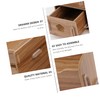 Zerodeko 1pc Wooden Makeup Storage Box Compact Diy Desktop Organizer