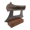 Alaskan Cultured Antler Ulu Knife and Stand