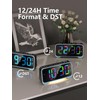 Mesqool Digital Alarm Clock, Dynamic RGB Colour Changing Clock, RGB