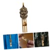 SUPVOX Brass Whistle Keychain Pendant Loud Emergency Whistle for Outdoor