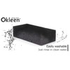 Okleen Big Sponge. Made in Europe. 6 Pack, Black. 8.9x4.3x2.4