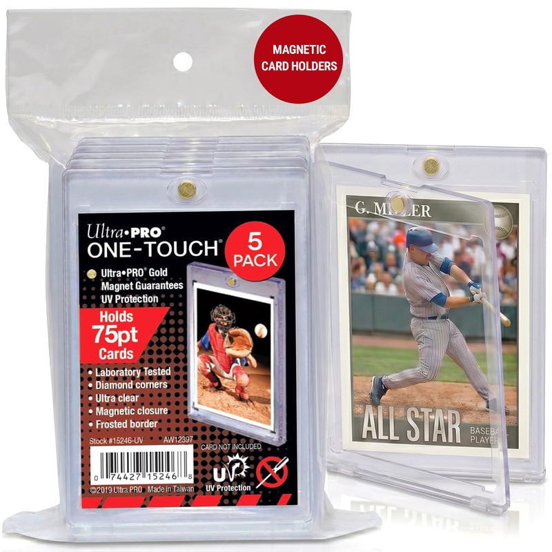 Ultra Pro ULP15246-UV One-Touch-UV 75pt Tarjetero - 5 piezas