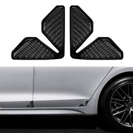 HQRNYP Car Door Edge Guards, Car Door Corner Protector, Real Carbon Fiber Anti-Collision Auto Door Edge Protector, Universal Vehicle Door Corner Bumper Protector Anti-Scratch Fit for Cars (Black)