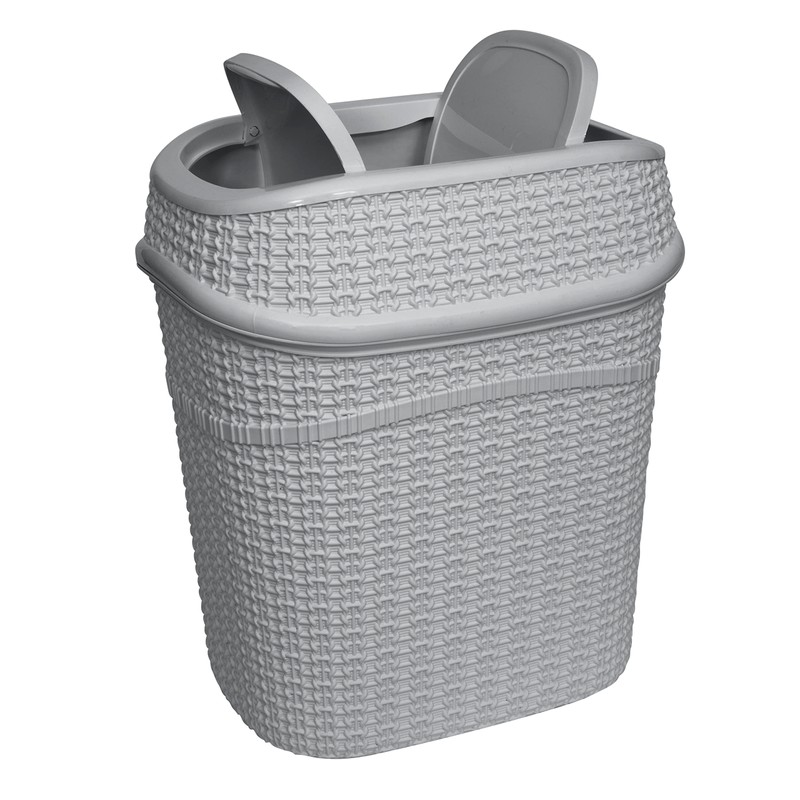 Bath Bliss 2 Pack Sailor Knot Swing Top Waste Bin