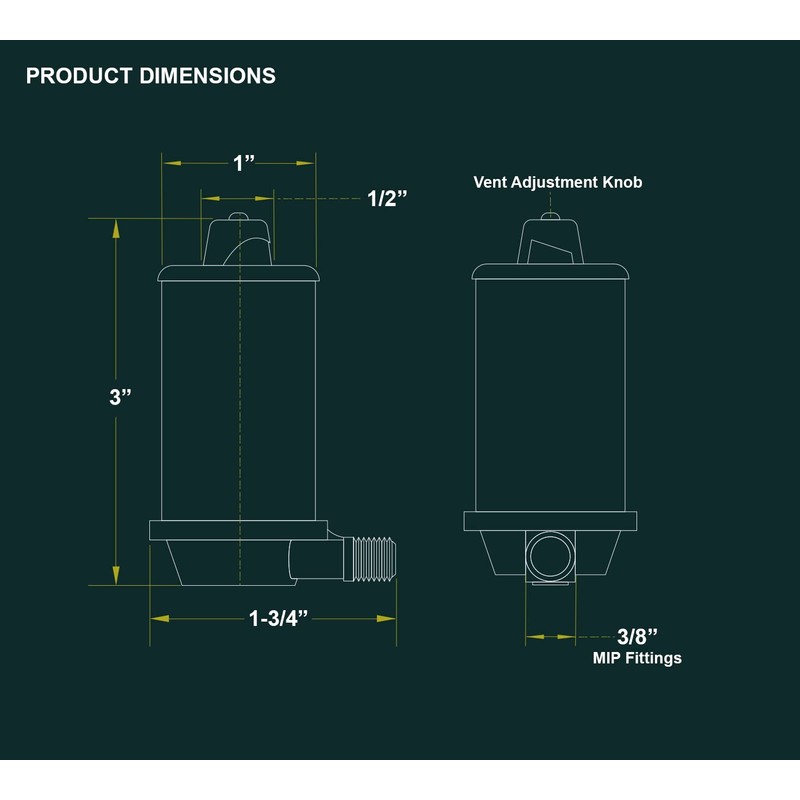 Midline Valve 6J3I5 Steam Radiator Air Vent; Heat Regulator Valve;