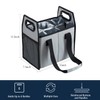 LUILANC Collapsible 6 Bottle Wine Carrier Storage Box Reusable Portable