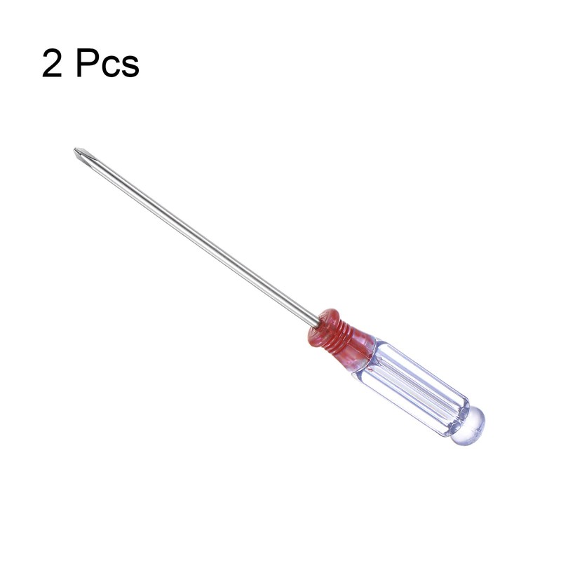 sourcing map Mini Phillips Screwdriver, 3.0mm Cross Head 127mm Length