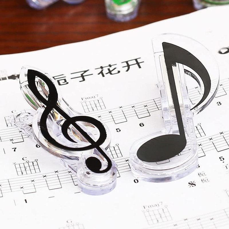 Samcos Sheet Music Clips, Set of 4, Music Note Clips,