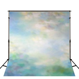 Kate Backdrops 5x7ft/1.5X2.2m Green Blue Yellow Mixed Color Abstract Background Microfiber Professional Photography Backdrops