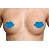Blue (6 Pairs) Disposable Satin Nipple Cover Pasties
