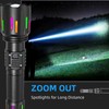 Sulitcamp Super Bright Tactical Flashlight,LED Zoomable High Lumen Flashlights,Dual Light