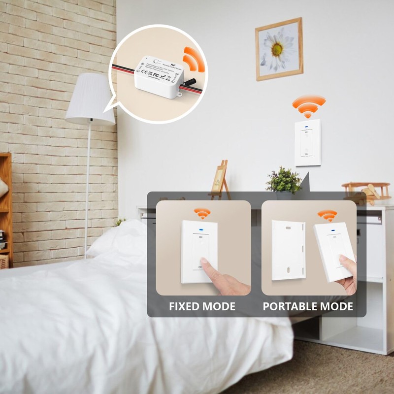 DieseRC AC 110V 120V 220V 240V Wireless Remote Control Light