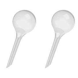 WHTCHSU 2 Pack Small Self-Plant Watering Globes – Automatic Plant Waterer Bulbs, Plant Watering System for Indoor and Outdoor Potted Houseplants, Plant Watering Devices (White, Small Size)