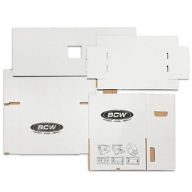 BCW Short Comic House - 1ct | Heavy-Duty Comic Book Storage Box | Reinforced Cardboard Outer Shell for Comic Box | Comic Book Holder for Easy Access & Organization | Comic Book Storage System