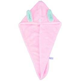 Hair Cap, Towel Cap, Hair Dry Towel, Girls, Cute, Kids, Rabbit, Microfiber, Water Absorbent, Quick Drying, Bath, Pool
