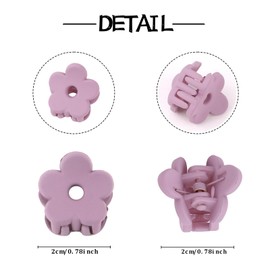 Esitrormi Small Flower Hair Clips Baby Toddler Mini Cute Decorative Hair Clips for Thin Hair Small Flower Claw Clips for Women Toddler Baby Kids Hair Accessories for Girls 20Pcs with 2 Box Colorful