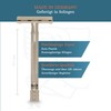 MERKUR Stainless Steel Safety Razor 23 INOX, Satin Matt, Three-Piece