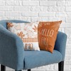 Kwlegh Hello Fall Pillow Covers Burnt Orange Maple Leaves Pumpkin