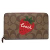 Coach CH529 SVRVB Wallet Bi-Fold Wallet PVC Signature Wild Strawberry