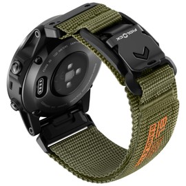 Bandletic 20mm Quick Fit Straps Compatible with Garmin Magnetic Fidlock V-Buckle for Fenix 8 43mm/7s Pro/6s/5s/5s Plus/Instinct 2s E 40mm/Approach S70 Epix Pro 42mm/D2 Delta S/Descent Mk2S, Green