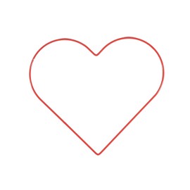 Vaessen Creative Heart-Shaped Metal Crafts, Red, Ø 25 cm or 9.8 in Diameter, 3 mm Thick, Dream Catcher Hoop, Wreath Ring for Romantic Macrame Wall Hanging, Crochet, Boho Wedding Decorations, Canvas