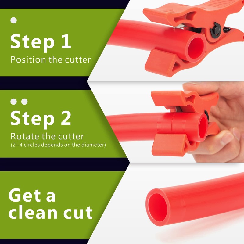 iCrimp PEX Cutter,PEX Tubing Radial Cutting Tool, cuts 3/8,1/2,5/8,3/4 and