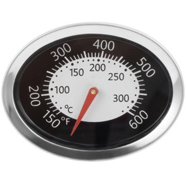 60070 Temperature Gauge for Weber Q Thermometer Replacement Weber Q1200 Q2200 Q120 Q220 Parts, Oval Q Thermometer for Weber Grill Oval Thermostat for Weber Q Temp Gauge Weber Q1200 Grill Accessories
