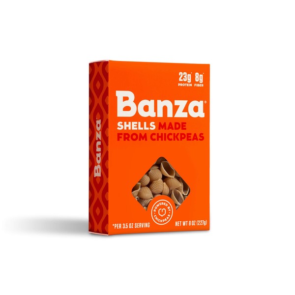 Banza Chickpea Pasta, Shells, 8 oz