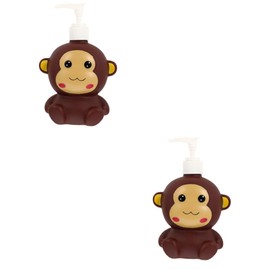 MAGICLULU 2pcs Cartoon Press Pump Body Wash Dispenser Bottle for Boys and Girls Cute Refillable Lotion Container for Shampoo Shower Gel and Hand Soap for Bathroom and Kitchen Use