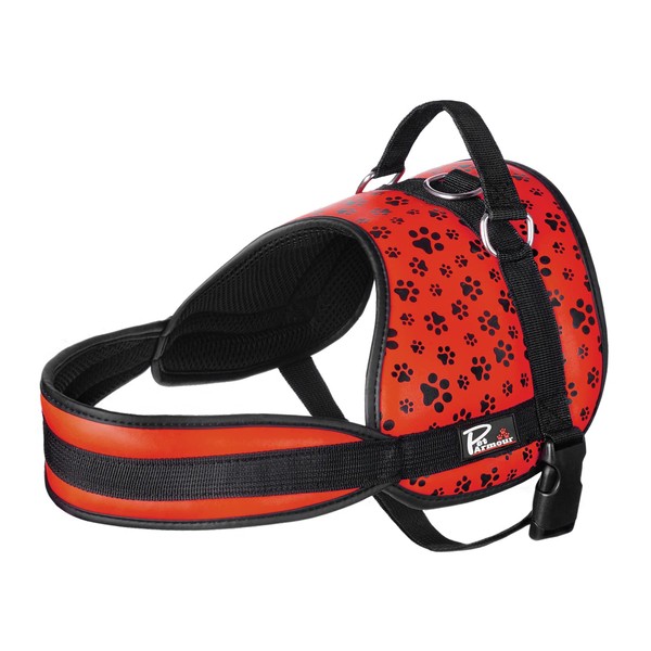 Pet Armour No Pull Dog Harness Adjustable Strong Leather Padded