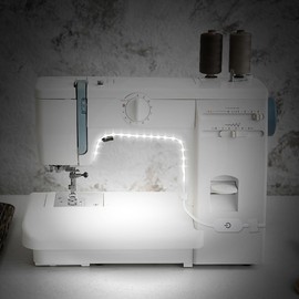 Uonlytech 2 Meters Sewing Machine Light Strip, Adhesive USB Sewing Lamp Flexible String Light with Touch Dimmer, White Lamp