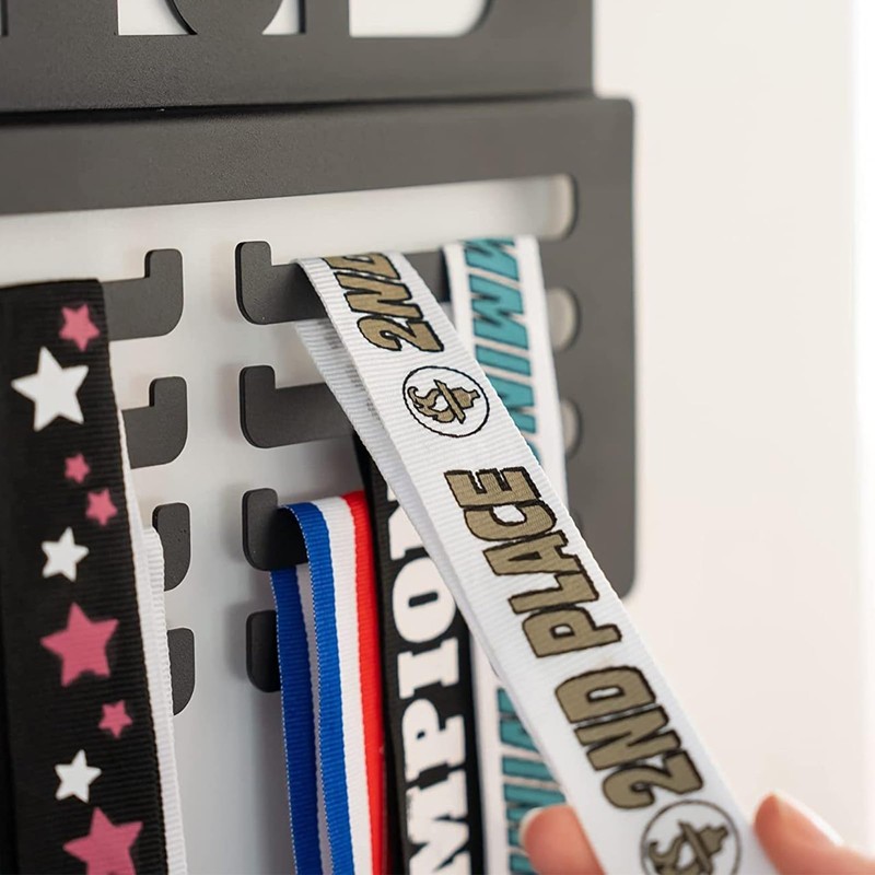 Medal Hanger Display,Running Medal Hanger Display,Trophy Shelf for Wall,Karate Belt
