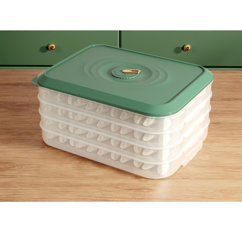 Dumpling Storage Box Multi Layer Excellent Sealing Dumpling Food Container