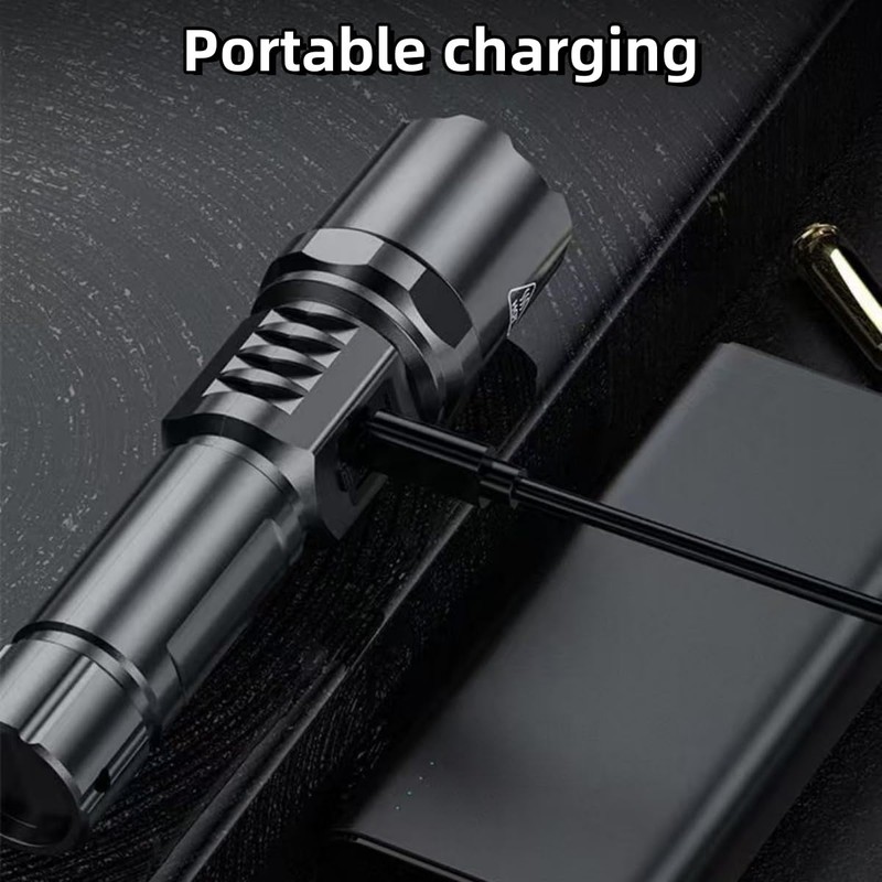 Rechargeable flashlights1500L tactical flashlight,Adjustable Focus LED Flashlight, 3 Lighting Modes,