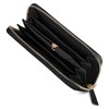 REDOLZ Women's Large Leather Wallet | Large Zip Compartment, 16