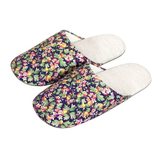 DD Intex Slippers 02 990947 Spring Orchard, Navy, 9.1 - 9.8 inches (23 - 25 cm)
