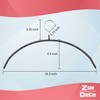 Zoe Deco Non-Slip No Shoulder Bumps Clothes Hangers with Grippy