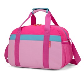 HawLander Small Duffle Bag for Kids Boys or Girls, Gym Bag for Sports (Pink Rose)