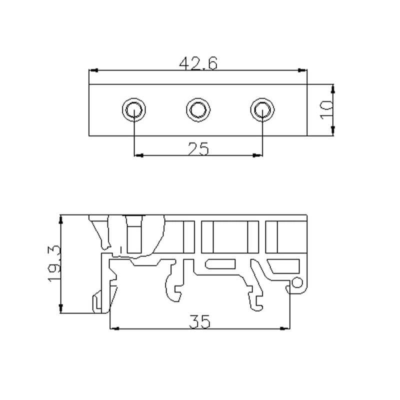 PENGLIN 10 Sets PCB Circuit Board Brackets for DIN C45