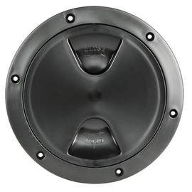 Osculati Inspection Cover with Thread and Seal, Colour: Black, Diameter: 152 mm
