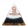 Healing Crystal Pillar Pyramid 6CM Epoxy Positive Energy Generator Meditation