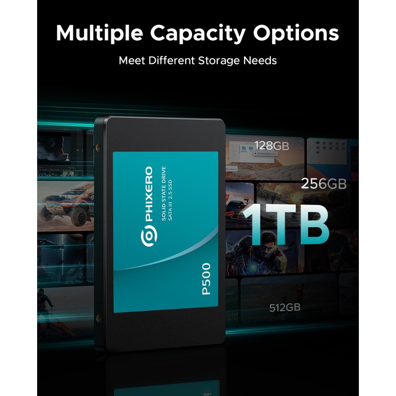 PHIXERO SSD P500-1TB-BL-BP-US extensión de la garantía