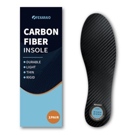 Carbon Fiber Orthotic Insoles (1 Pair) - Support for Relieves Foot Pain, Hallux Rigidus, Turf Toe & Fractures | Lightweight & Durable for Running, Hiking, Sports(10.83In-Women's11.5-12,Men's10.5-11)