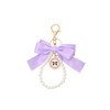Fuqimanman2020 Dainty Bow Keychain for Women Pearl Bow Keychains Charm