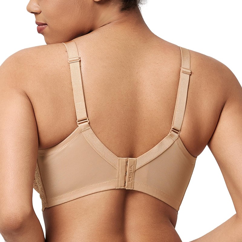 HSIA Minimizer Bra for Women - Plus Size Lace Bra